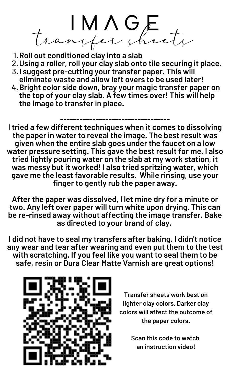 ITS-033 - IMAGE TRANSFER PAPER (F27)