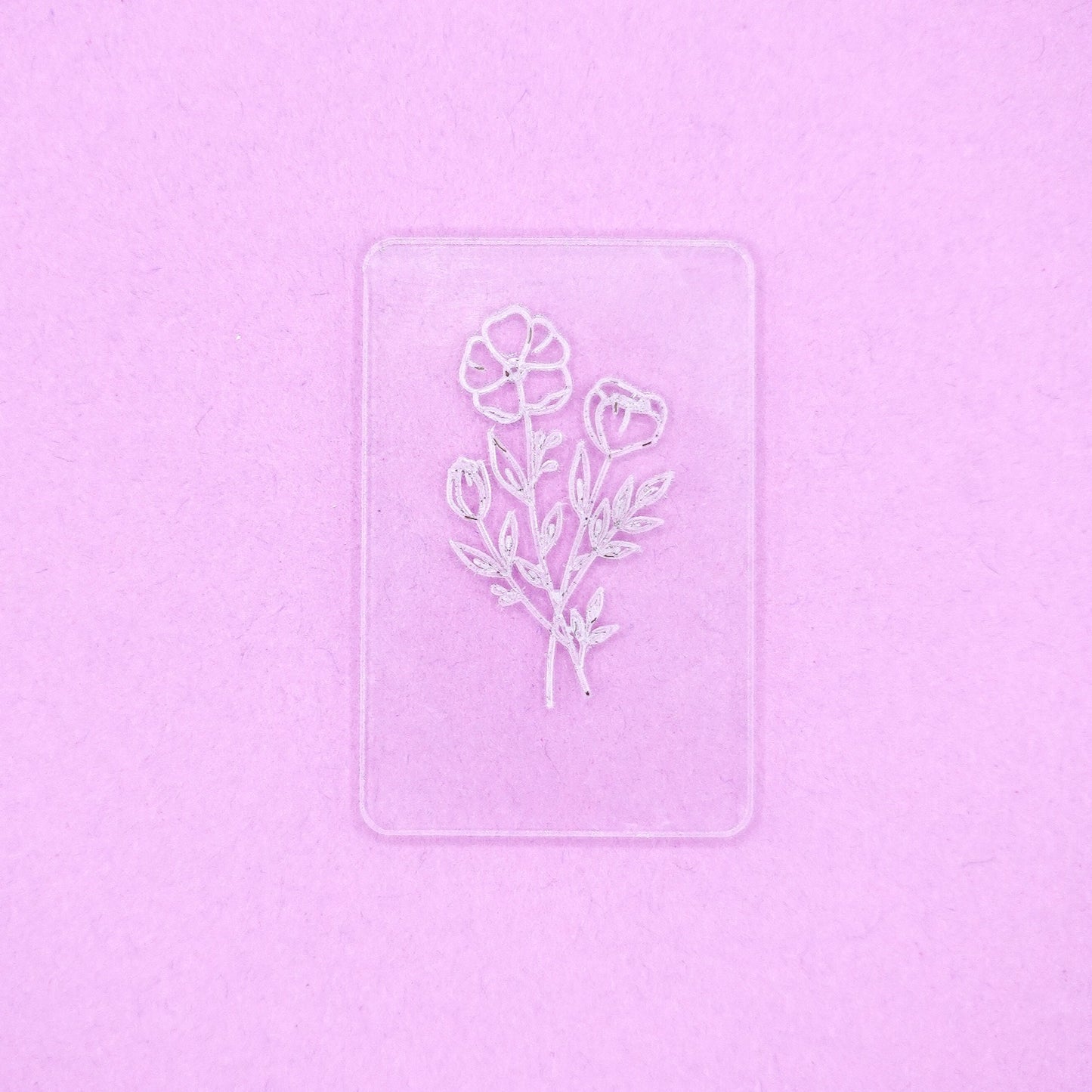 Acrylic Texture Tile - Floral Arrangement #3