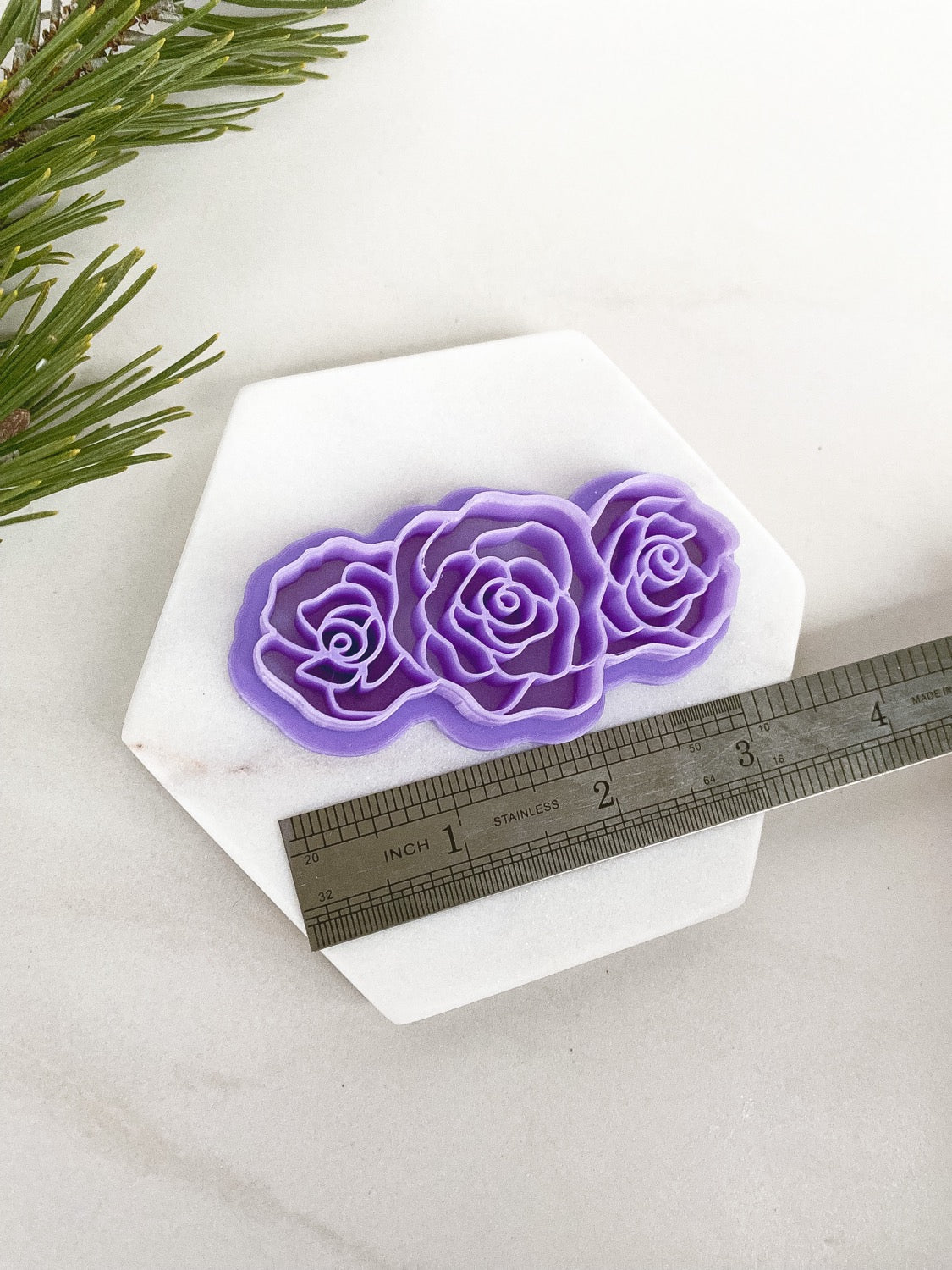 Rose Imprint Barrette
