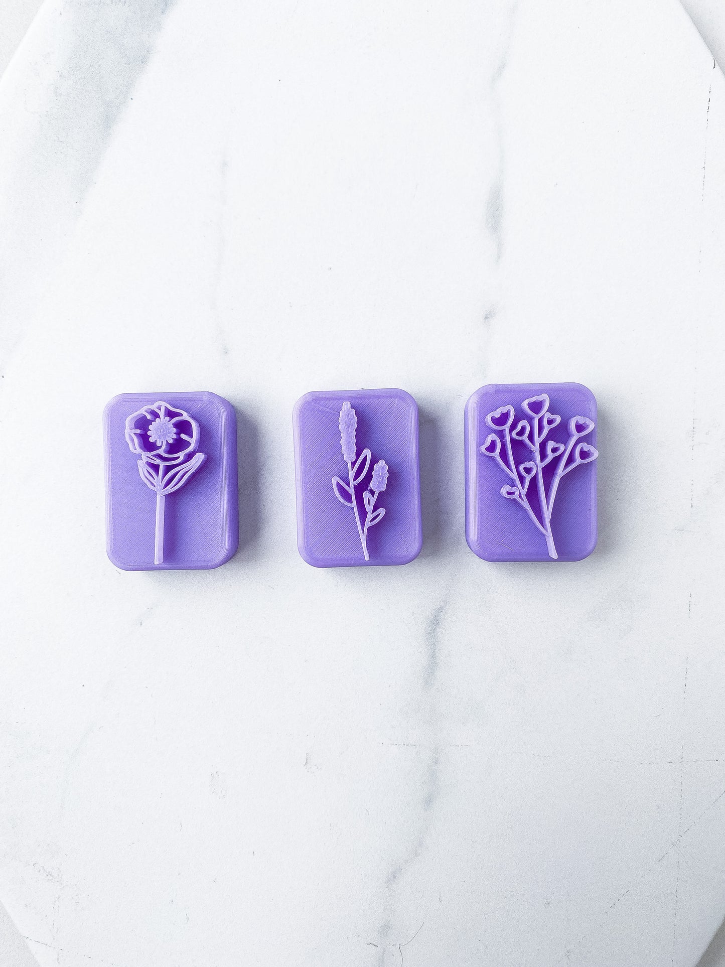Floral Stamp Set 02 - 3 PIECES