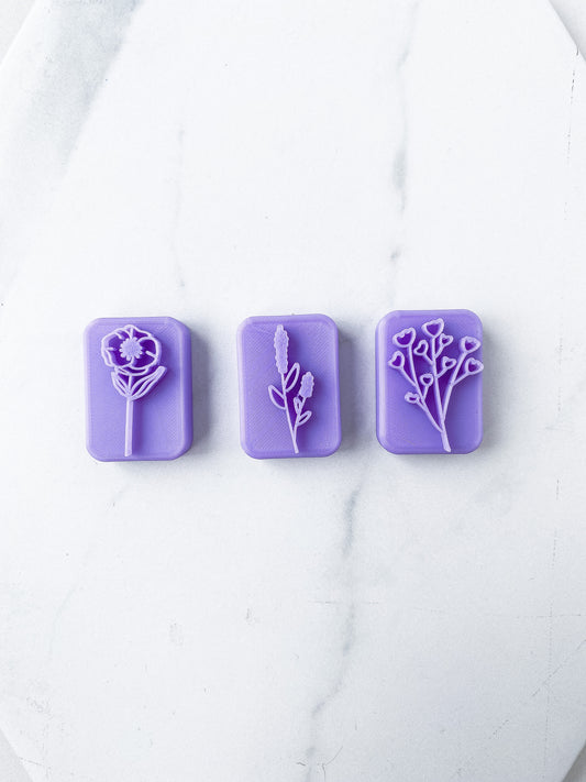 Floral Stamp Set 02 - 3 PIECES