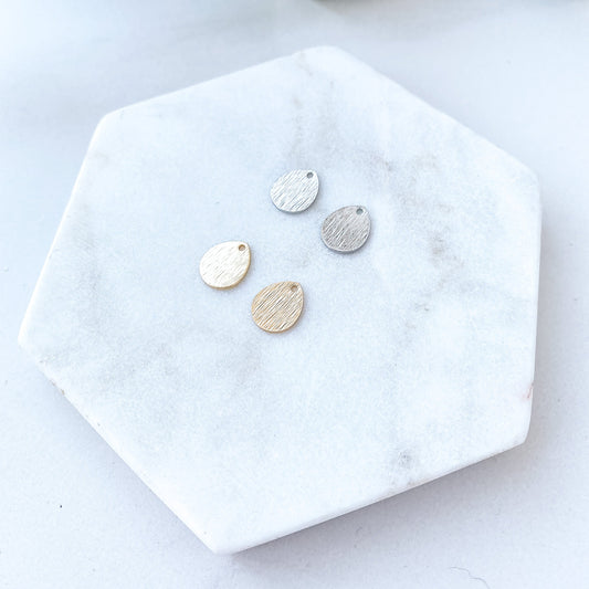 Small Teardrop Charm - 10 PIECES