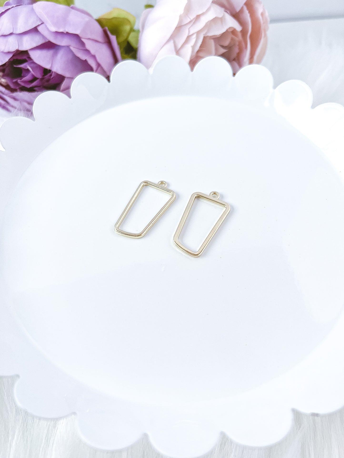 Abstract Rectangle Bezel - 10 PIECES
