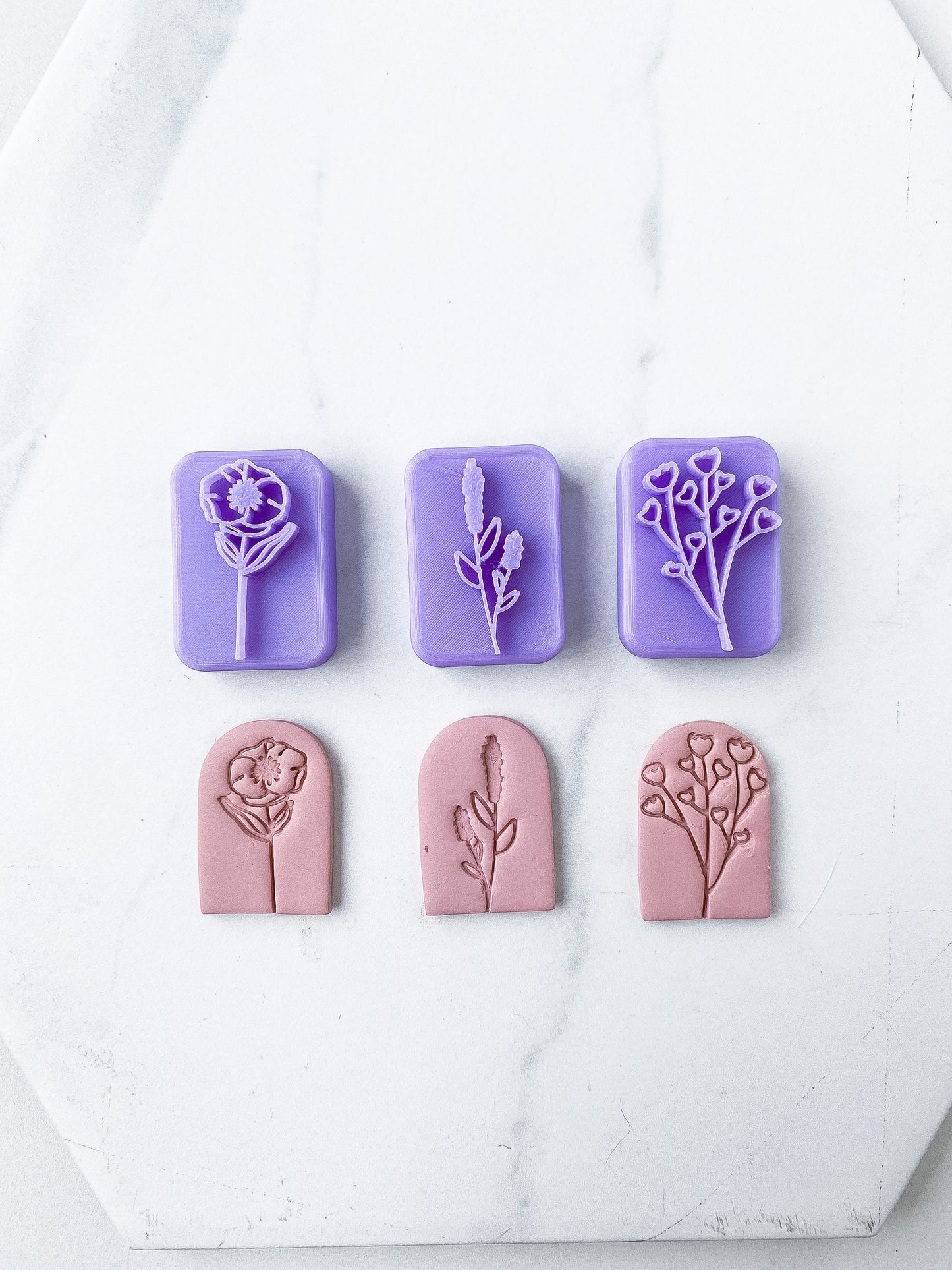 Floral Stamp Set 02 - 3 PIECES