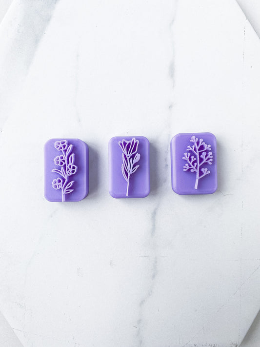 Floral Stamp Set 03 - 3 PIECES