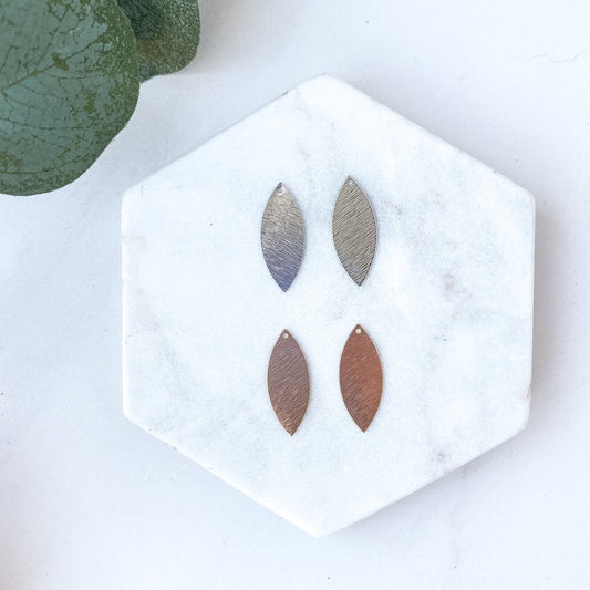 Almond Shape Charm - 10 PIECES
