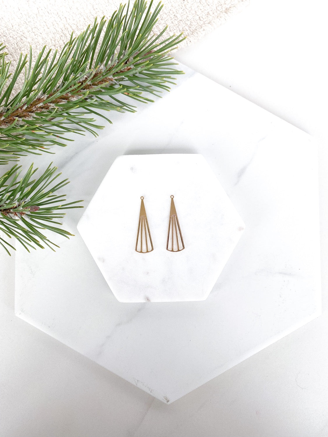 Long Fan Charm - 10 pieces