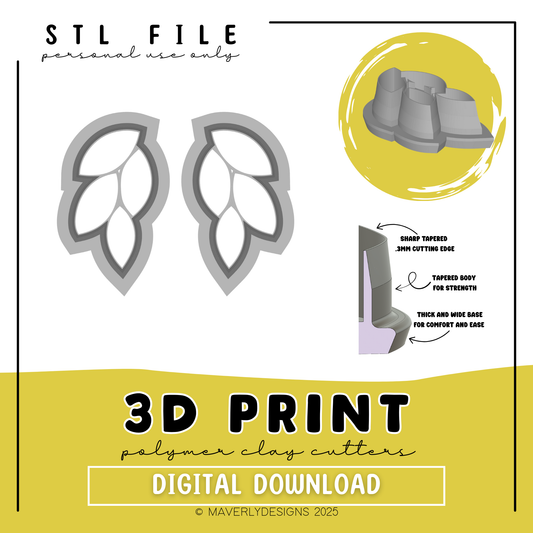 Alis Pebble - Digital Download - STL Polymer Clay Cutter - Print your own Clay Cutter