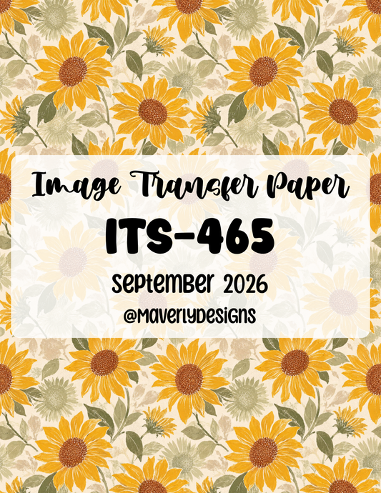 ITS-465 - Transfer Paper - September 2026 Launch