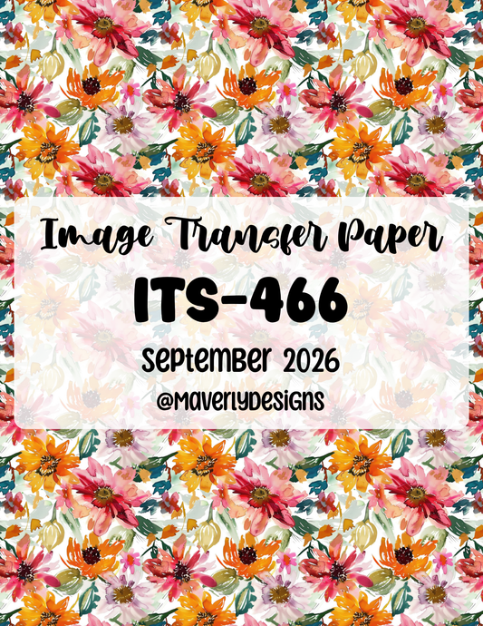 ITS-466 - Transfer Paper - September 2026 Launch