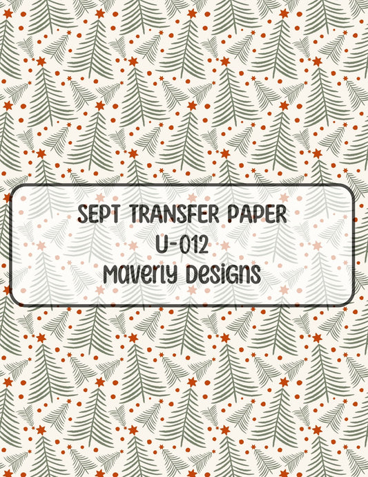 U-012 - September 2024 - Transfer Paper