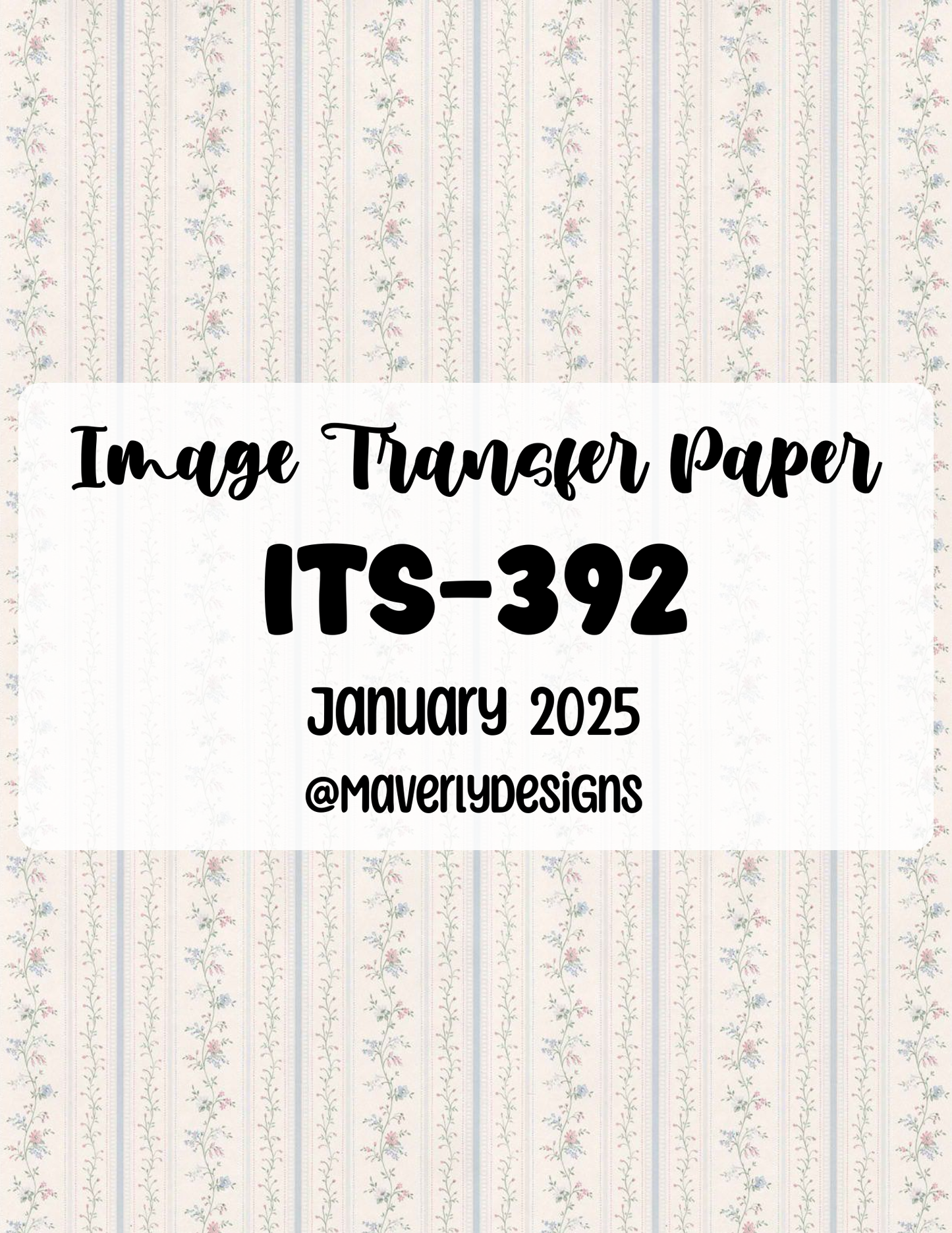 ITS-392 - Transfer Paper - January 2026 Launch