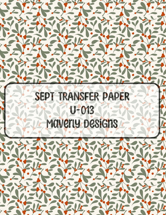 U-013 - September 2024 - Transfer Paper