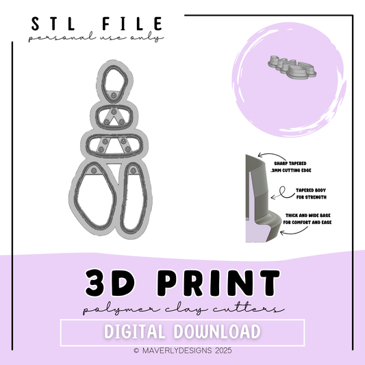 Lunara - Digital Download - STL Polymer Clay Cutter - Print your own Clay Cutter