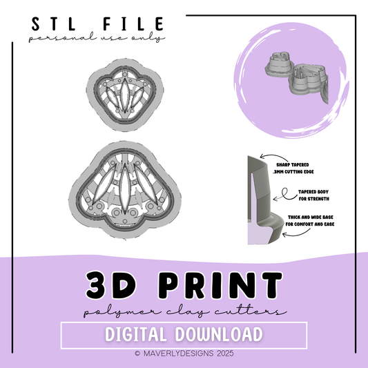 Zola - Digital Download - STL Polymer Clay Cutter - Print your own Clay Cutter