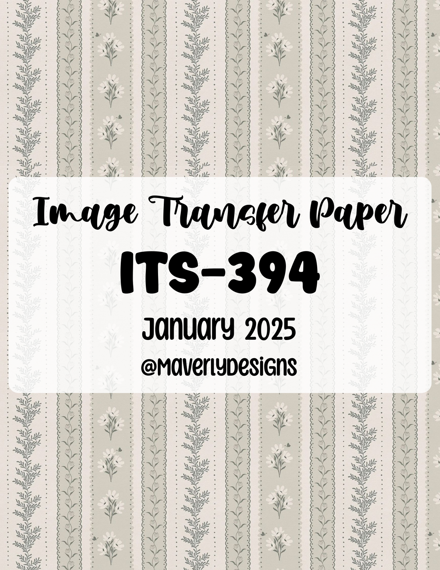 ITS-394 - Transfer Paper - January 2026 Launch