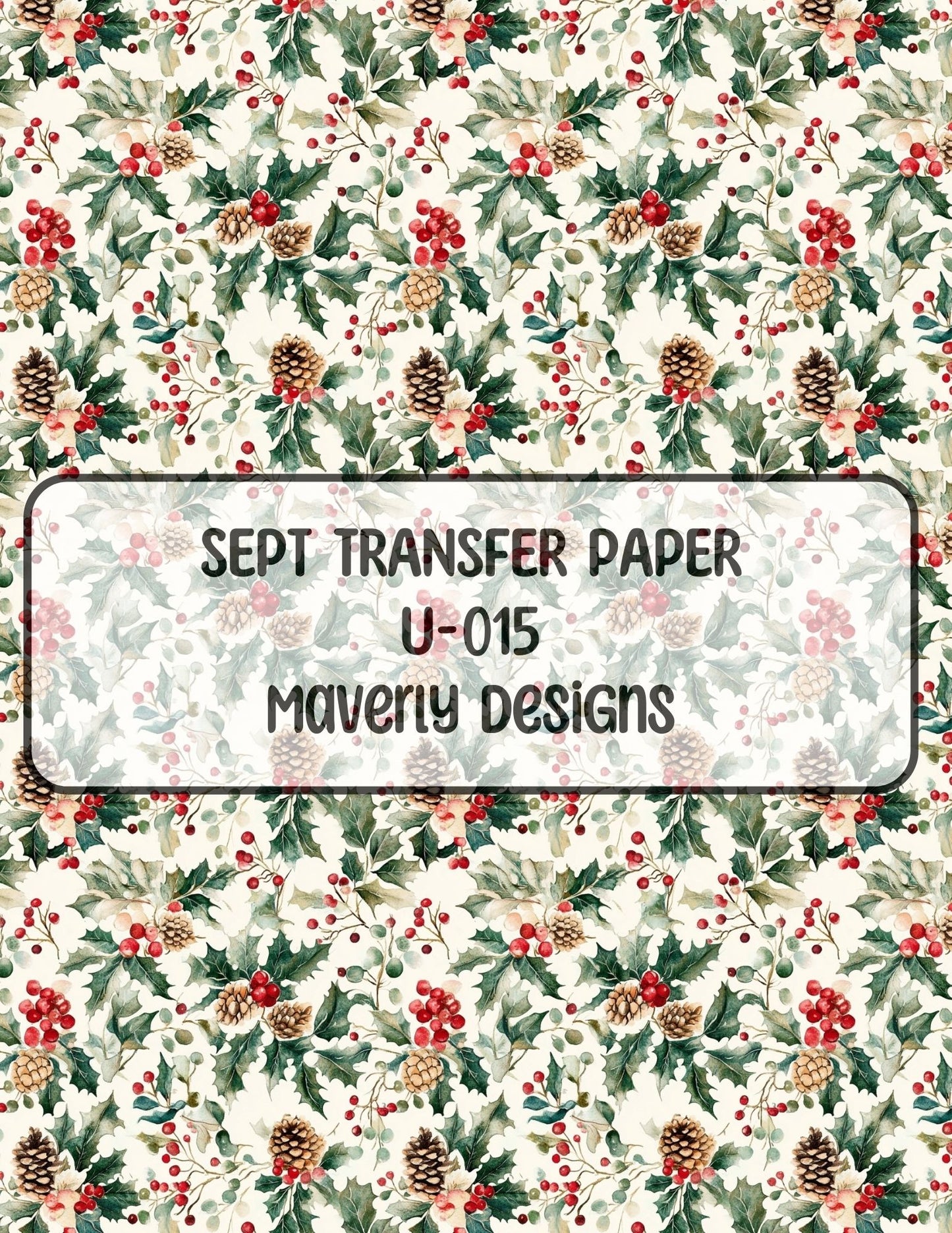 U-015 - September 2024 - Transfer Paper