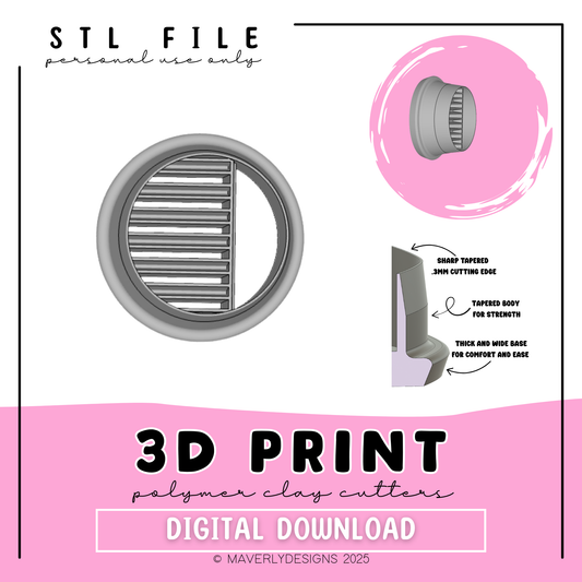 !Geometric Circle Digital Download - STL Polymer Clay Cutter - Print your own Clay Cutter - February 2026