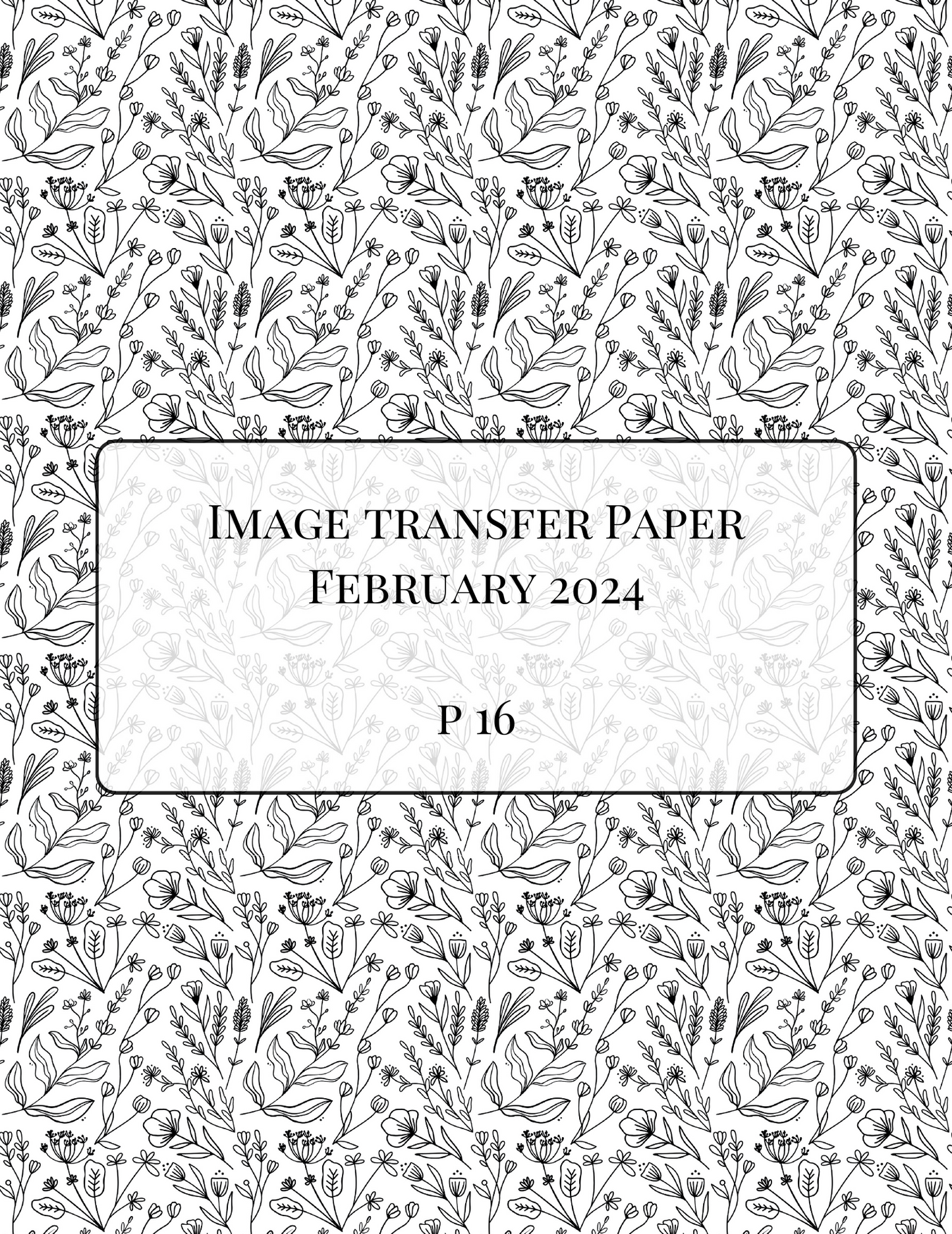 ITS-115 - IMAGE TRANSFER PAPER (P16)