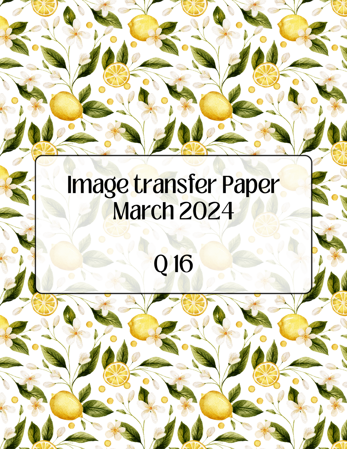 ITS-139 - IMAGE TRANSFER PAPER (Q16)