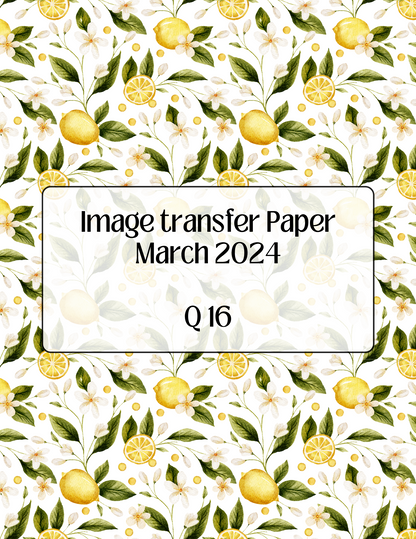 ITS-139 - IMAGE TRANSFER PAPER (Q16)