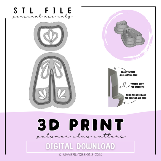!Brielle Digital Download - STL Polymer Clay Cutter - Print your own Clay Cutter - February 2026