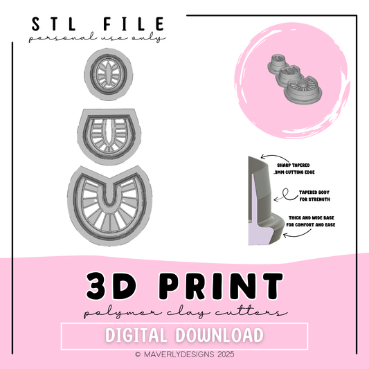 !Katori Digital Download - STL Polymer Clay Cutter - Print your own Clay Cutter - February 2026
