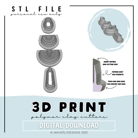 !Giselle Digital Download - STL Polymer Clay Cutter - Print your own Clay Cutter - February 2026