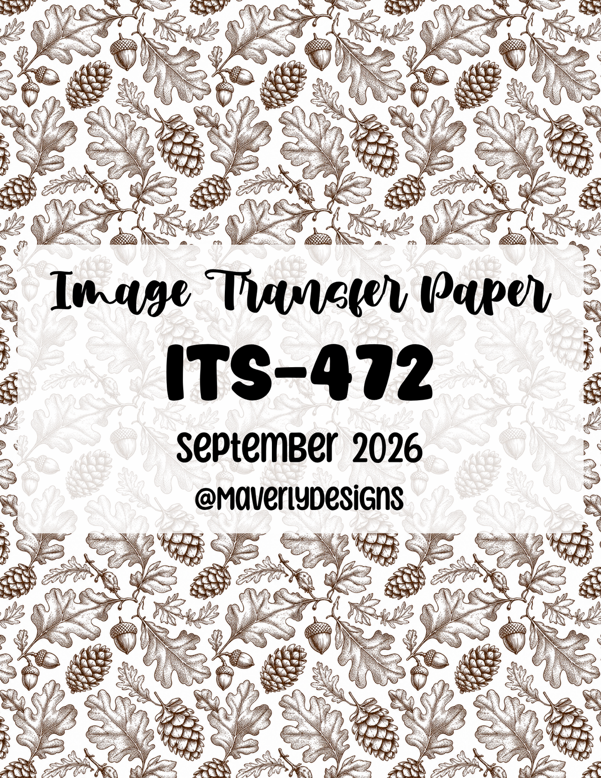 ITS-472 - Transfer Paper - September 2026 Launch