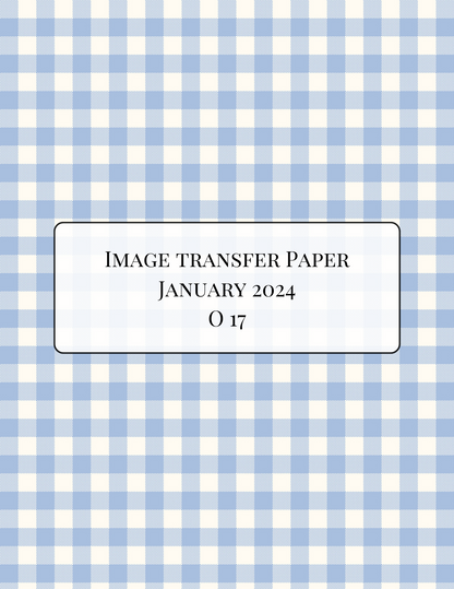 ITS-101 - IMAGE TRANSFER PAPER (O17)