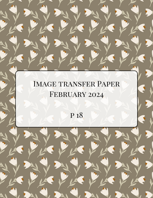 P 18 Transfer Paper - February Launch