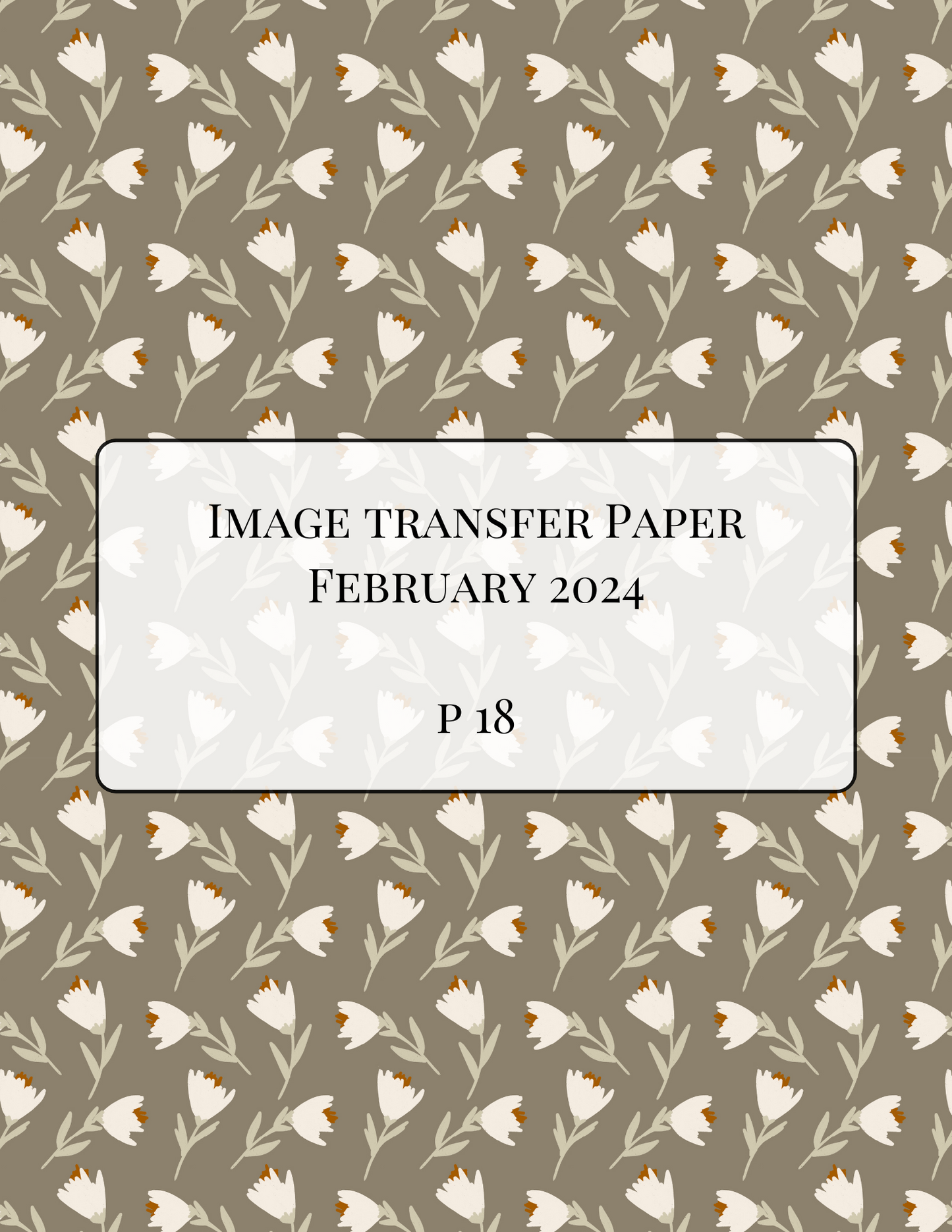 ITS-117 - IMAGE TRANSFER PAPER (P18)