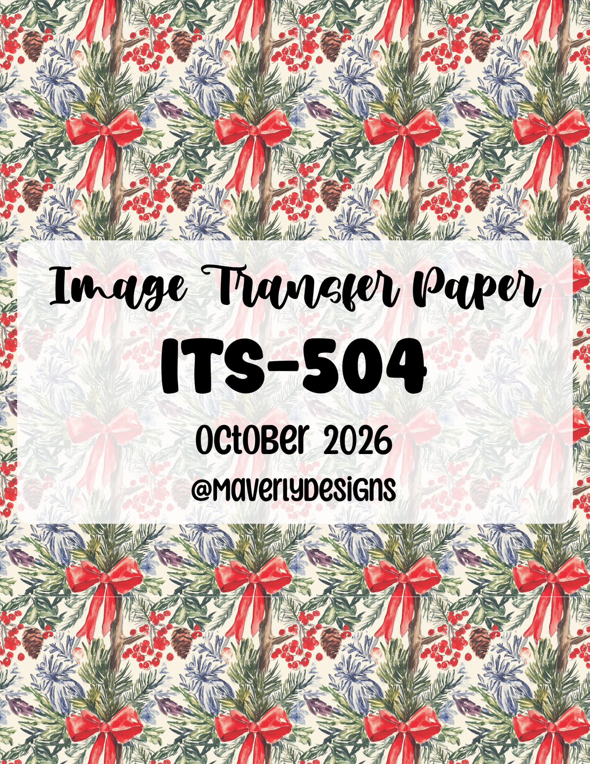 ITS-504 - Transfer Paper - October 2026 Launch