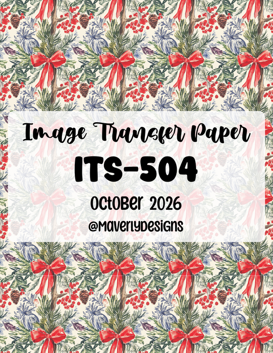ITS-504 - Transfer Paper - October 2026 Launch