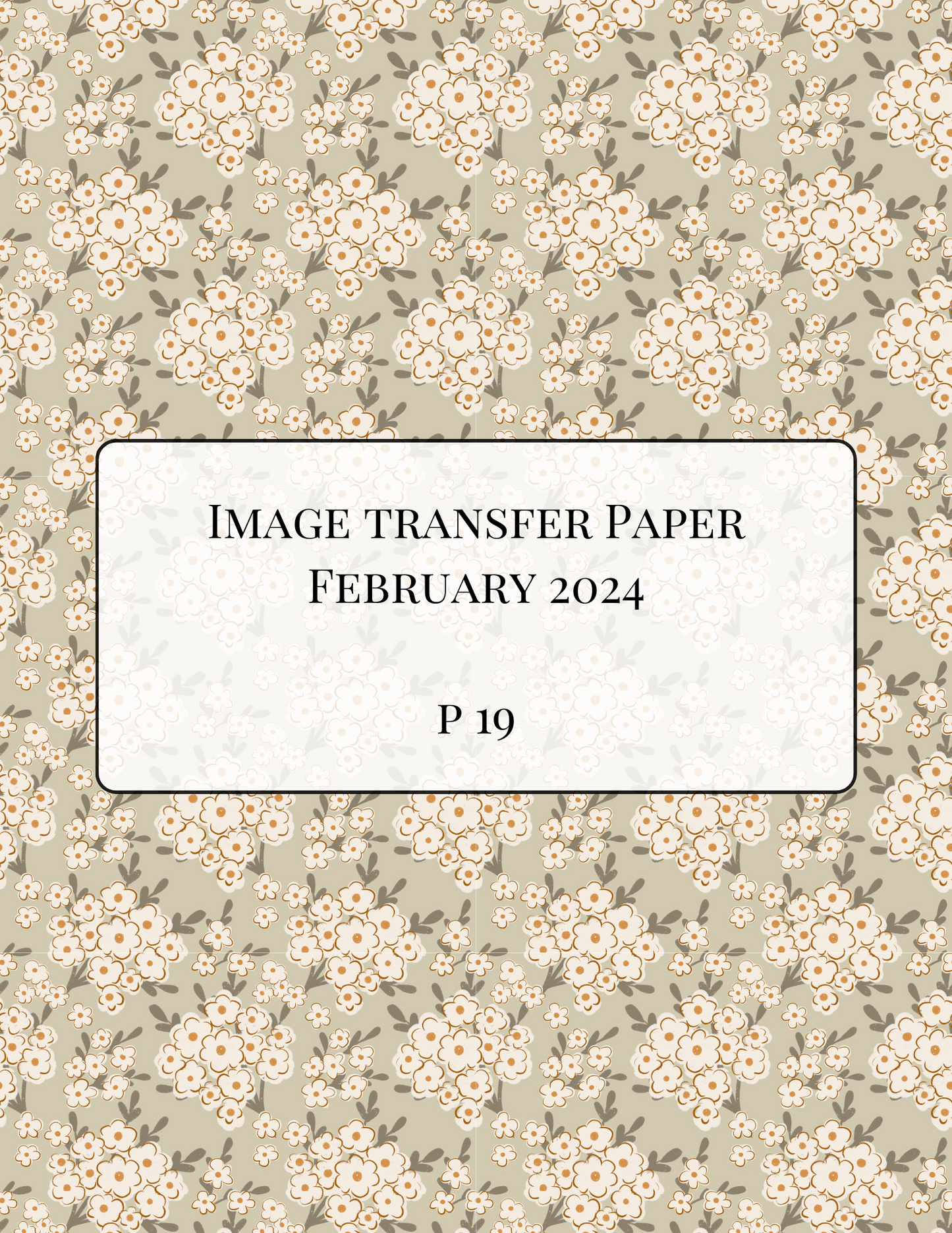 ITS-118 - IMAGE TRANSFER PAPER (P19)