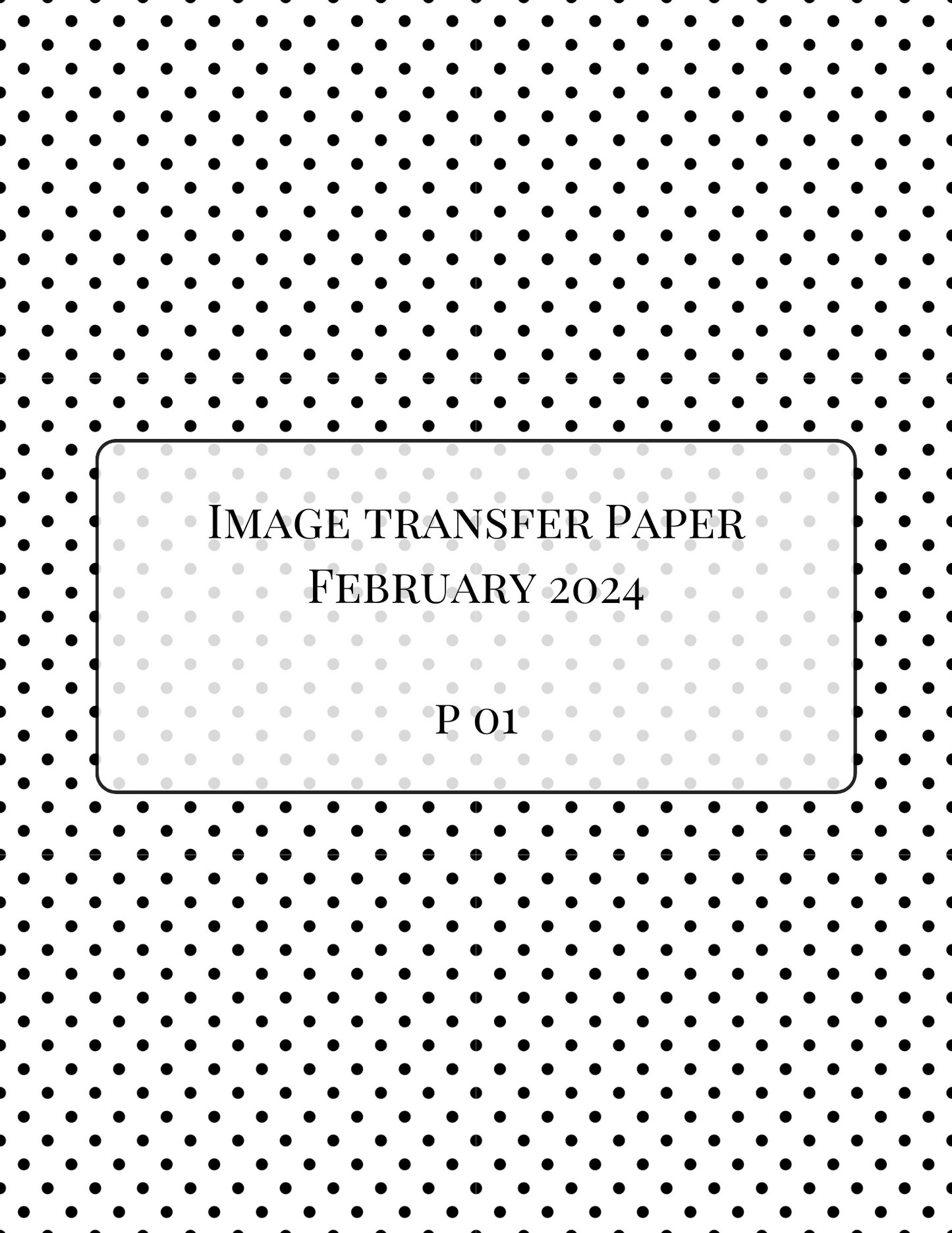 ITS-108 - IMAGE TRANSFER PAPER (P01)