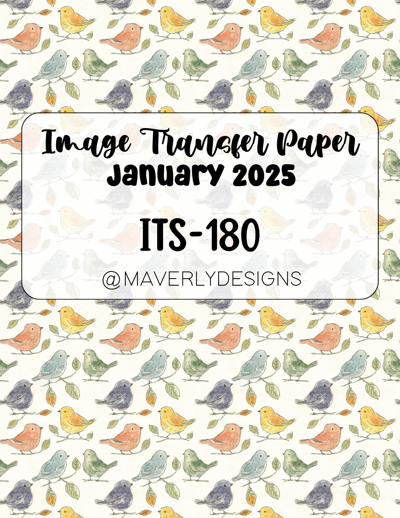 ITS-180 - Transfer Paper - January 2025 Launch