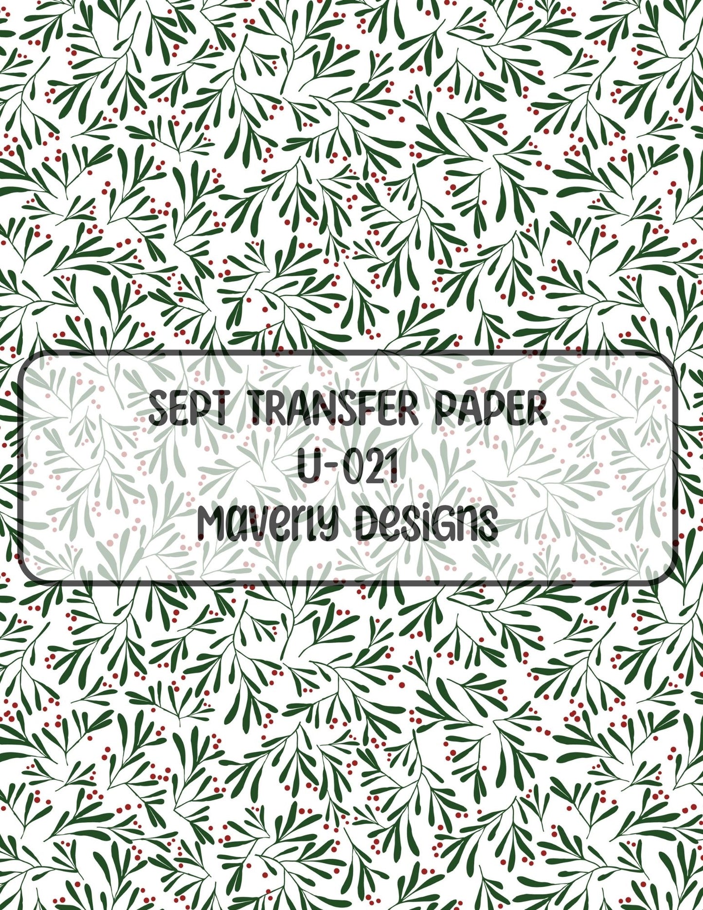 U-021 - September 2024 - Transfer Paper