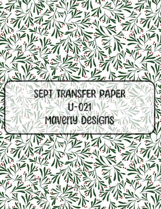 U-021 - September 2024 - Transfer Paper