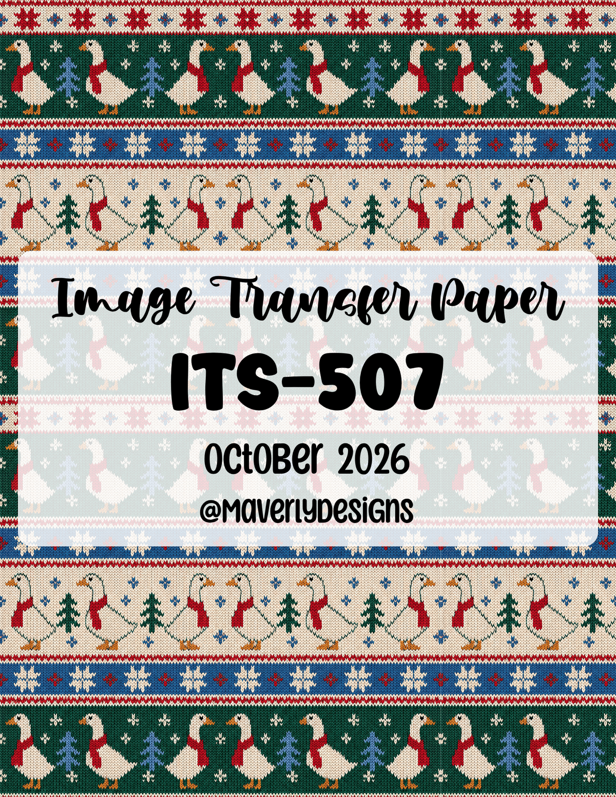 ITS-507 - Transfer Paper - October 2026 Launch