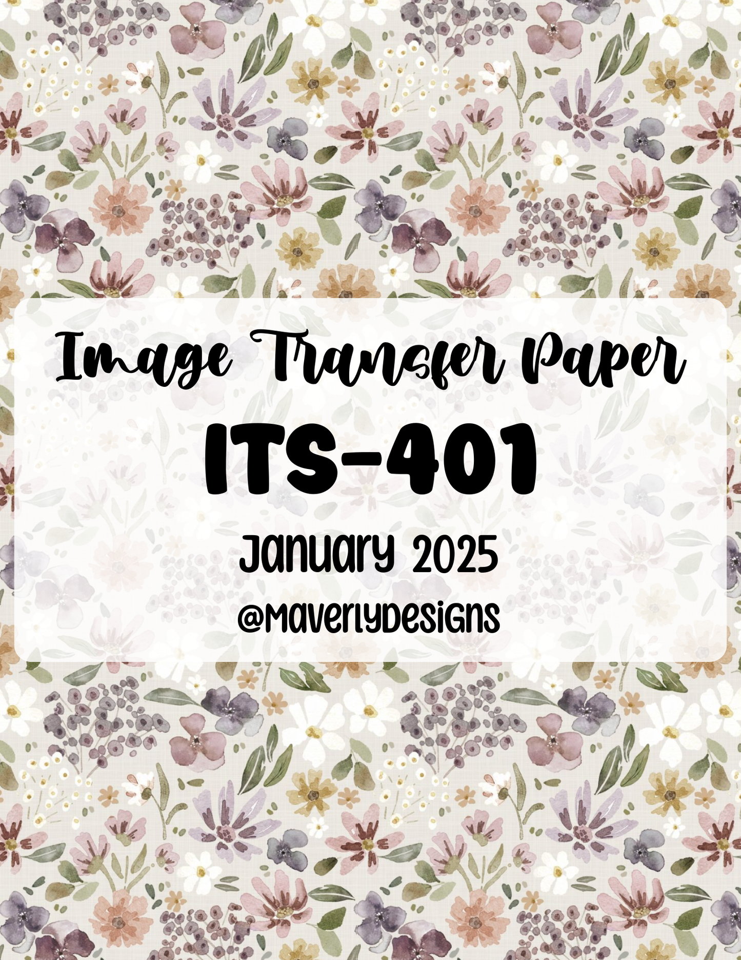 ITS-401 - Transfer Paper - January 2026 Launch