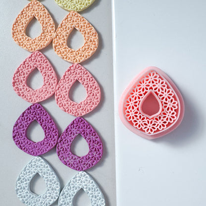 Daisy Teardrop Window Clay Cutter - April 2025 Launch