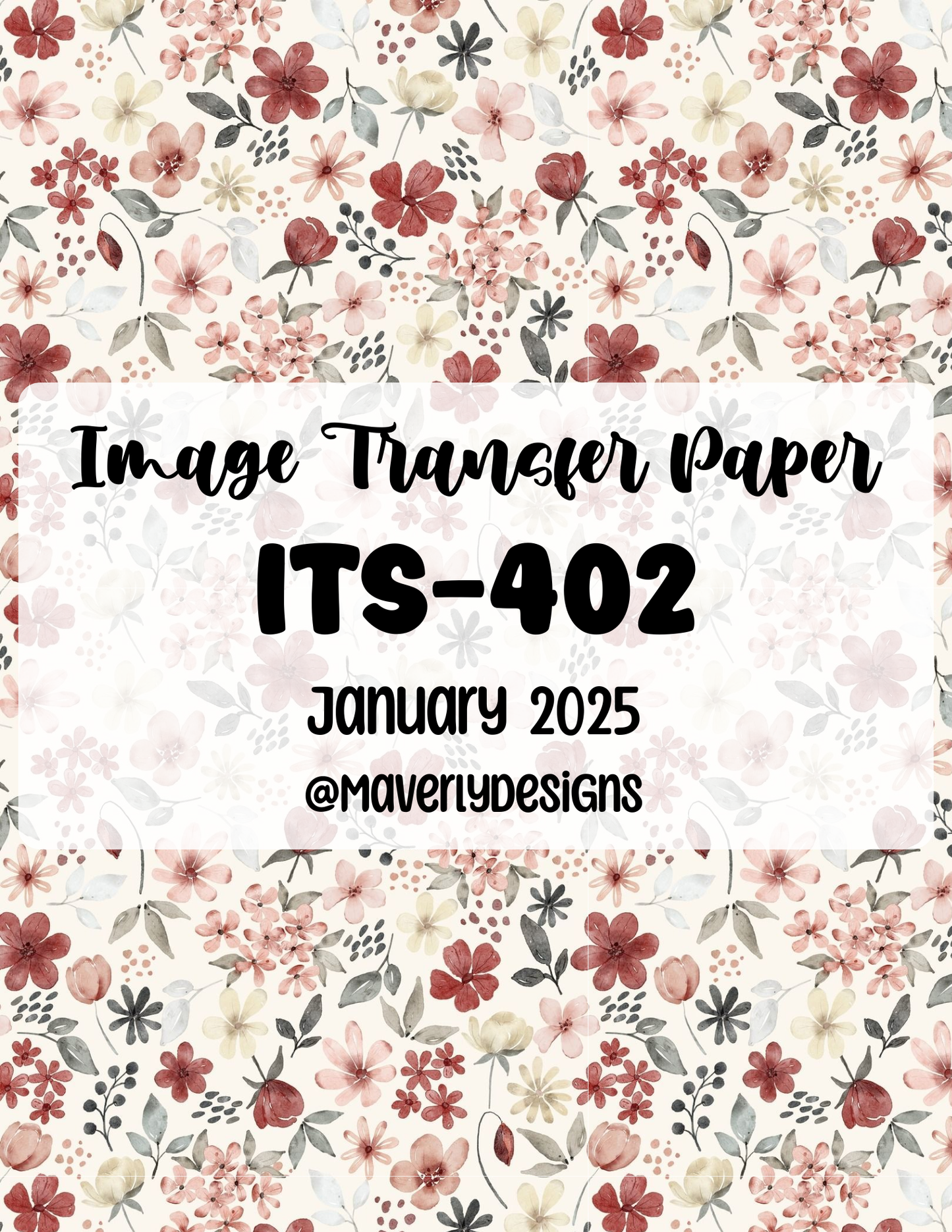 ITS-402 - Transfer Paper - January 2026 Launch