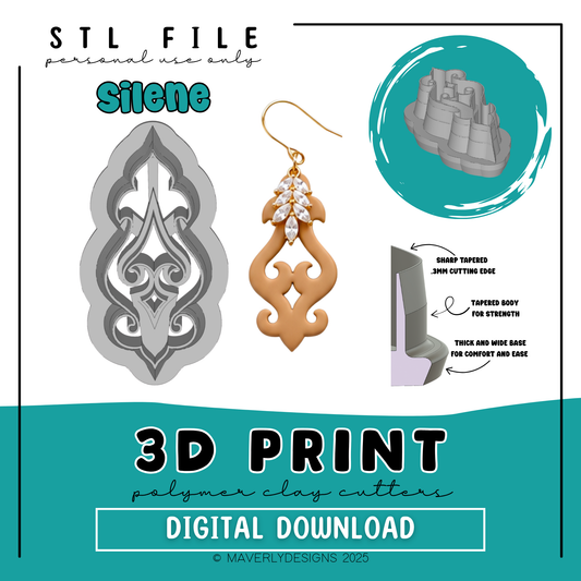 !Silene - Digital Download - STL Polymer Clay Cutter - Print your own Clay Cutter - 2026