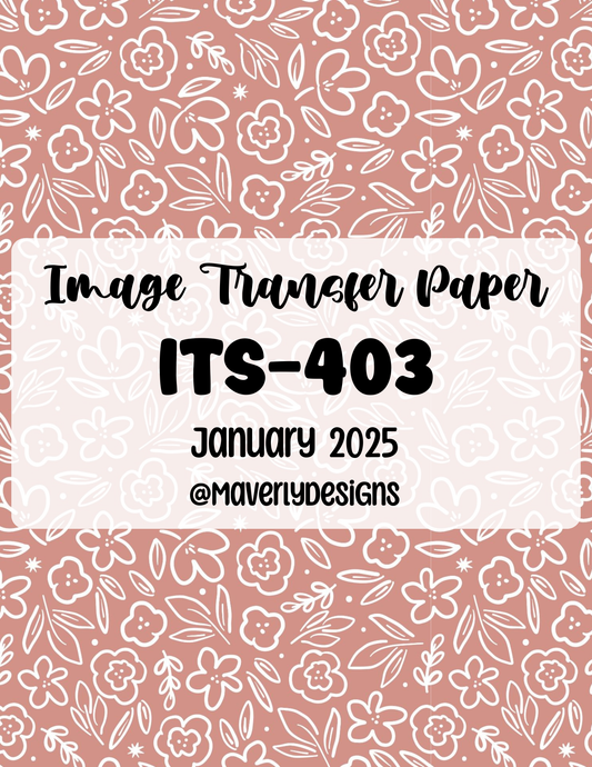 ITS-403 - Transfer Paper - January 2026 Launch