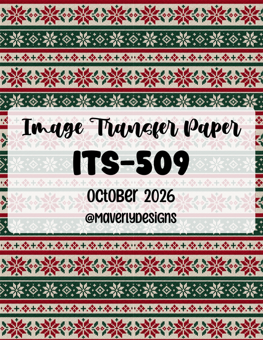 ITS-509 - Transfer Paper - October 2026 Launch