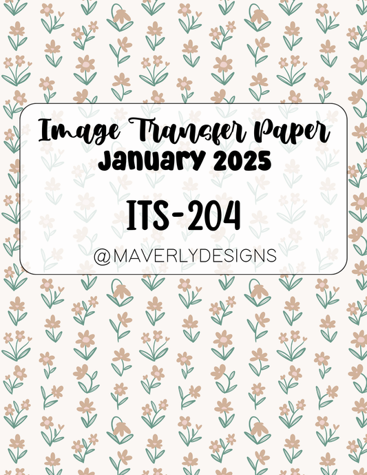 ITS-204 - Transfer Paper - January 2025 Launch