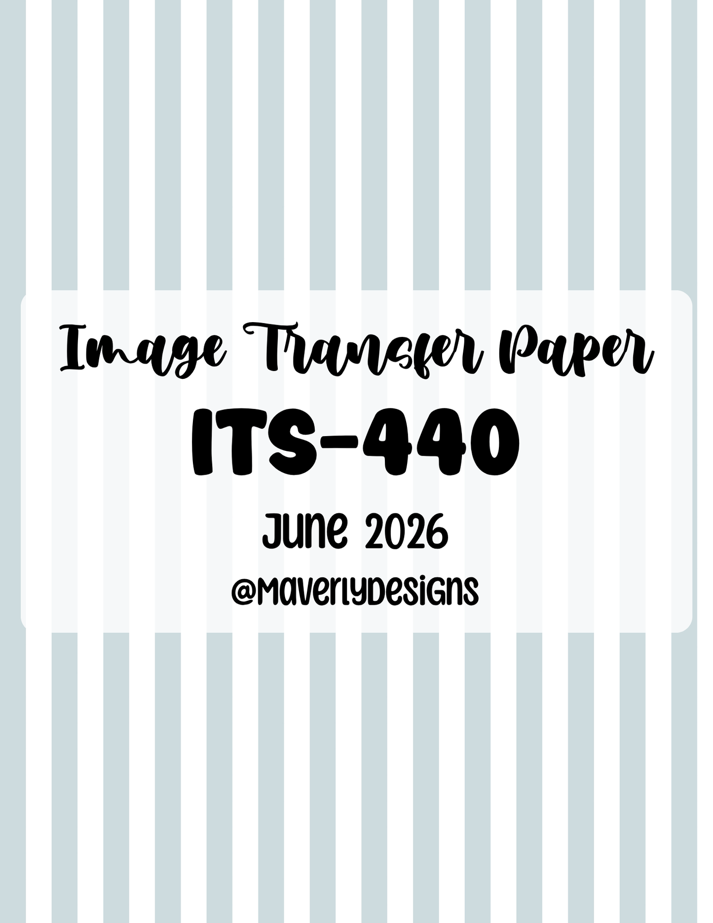 ITS-440 - Transfer Paper - June 2026 Launch