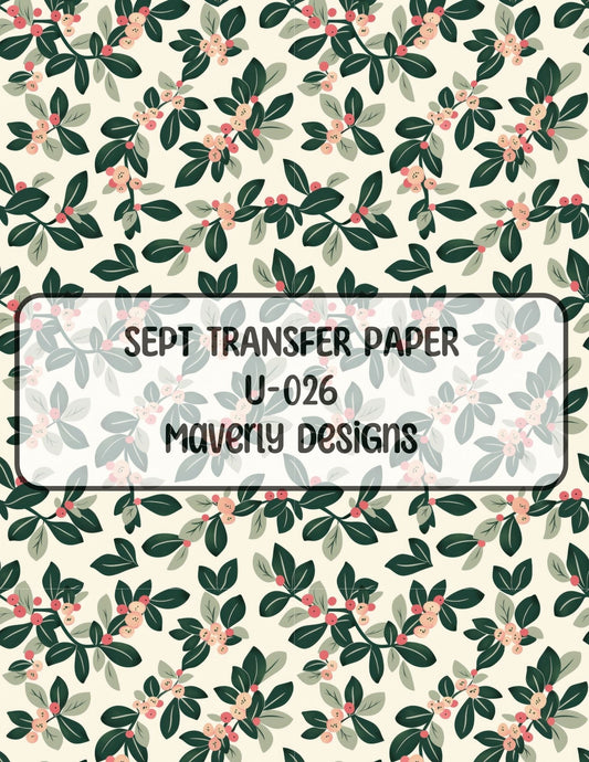 U-026 - September 2024 - Transfer Paper