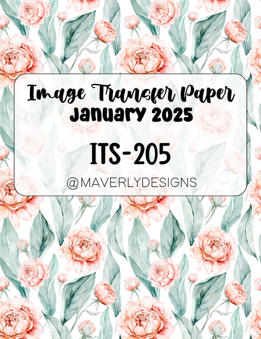 ITS-205 - Transfer Paper - January 2025 Launch